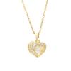 Elegante Smart Heart Anhänger Halskette – Luxuriöses Mikro-Inlay Design für Damen