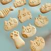 Cartoon Cat Fish Shape Cookie Stamps Cat Paw Biscuit Embossers Molds Fondant Cake Decoration Tools Outdoor Tableware