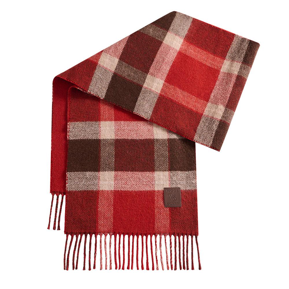 New Fashion Plaid 11 Scarf Women's Autumn and Winter Warm Tassel Shawl Versatile Student Scarf Men