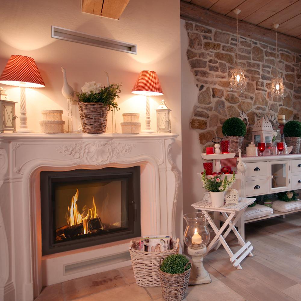 Water heating fireplace KRATKI LUCY 16 kW Ø 200
