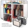Storage Bag Transparent Wardrobe Dust-Proof Boxes Display Protective Casing Bags Organizer Clothing Hanging Cover