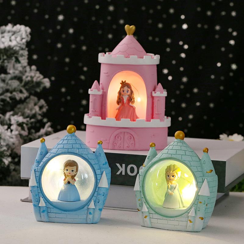 Princess Castle Fairy Star Lights Room Decorated Nightlight Button Power Battery