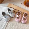 Youth Style Shoes Girls Princess Style Soft Sole Toddler Shoes With Bow Detail Casual Flat Baby