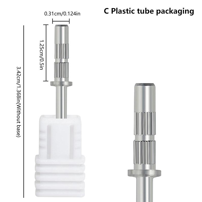 1Pcs 3.1Mm Mandrel Bit For Nails Stainless Steel Sanding Bands For Manicure Sandpaper Ring Holder 3/32 Nail Drill Accessories