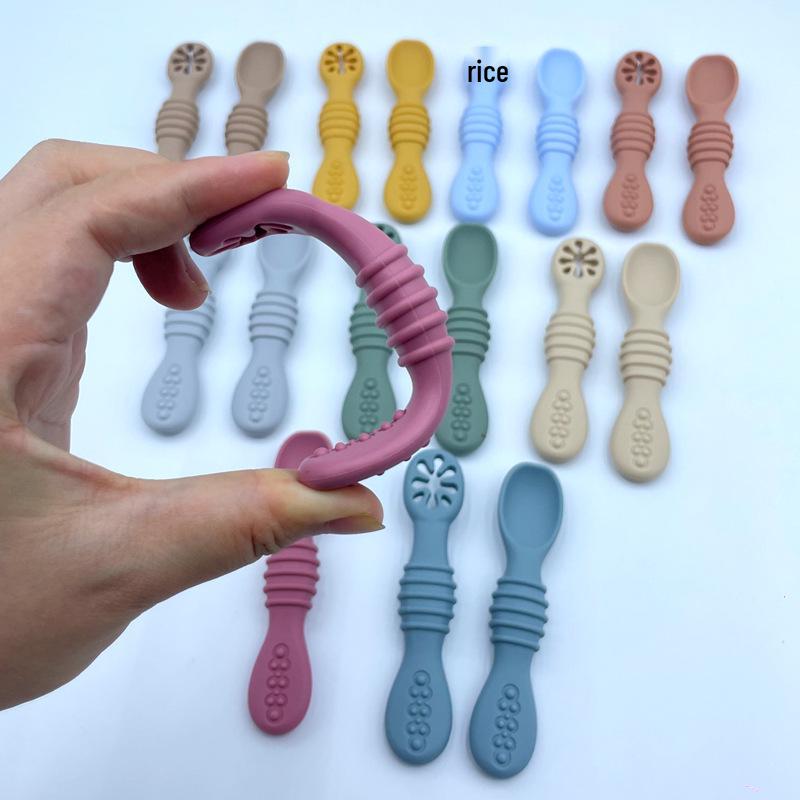 Baby Silicone Feeding Spoon Set for Training and Complementary Foods