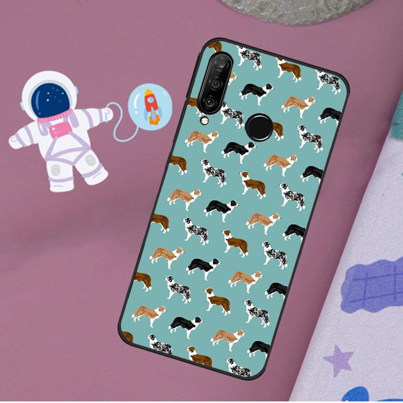 

Cartoon Border Collie Case For Huawei Nova 5T 9 10 SE 3i 7i 8i 11i Y60 Y61 Y70 Y90 P40 P30 Lite Mate 60 P60 Pro Huawei P30 Pro