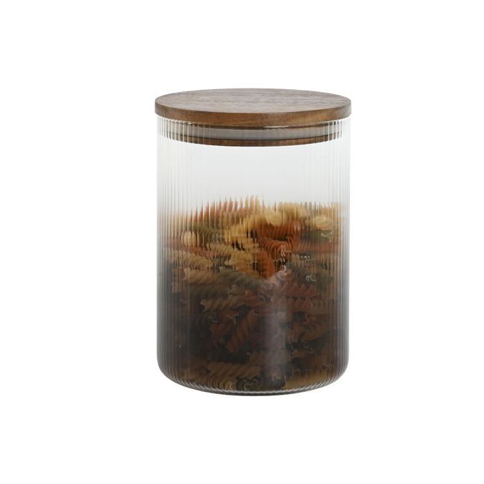Set of Glass Storage Jars - Home ESPRIT - 3 Pieces - Borosilicate - 900 Ml - 1.5 L - 1.2 L - 11x11x20 Cm