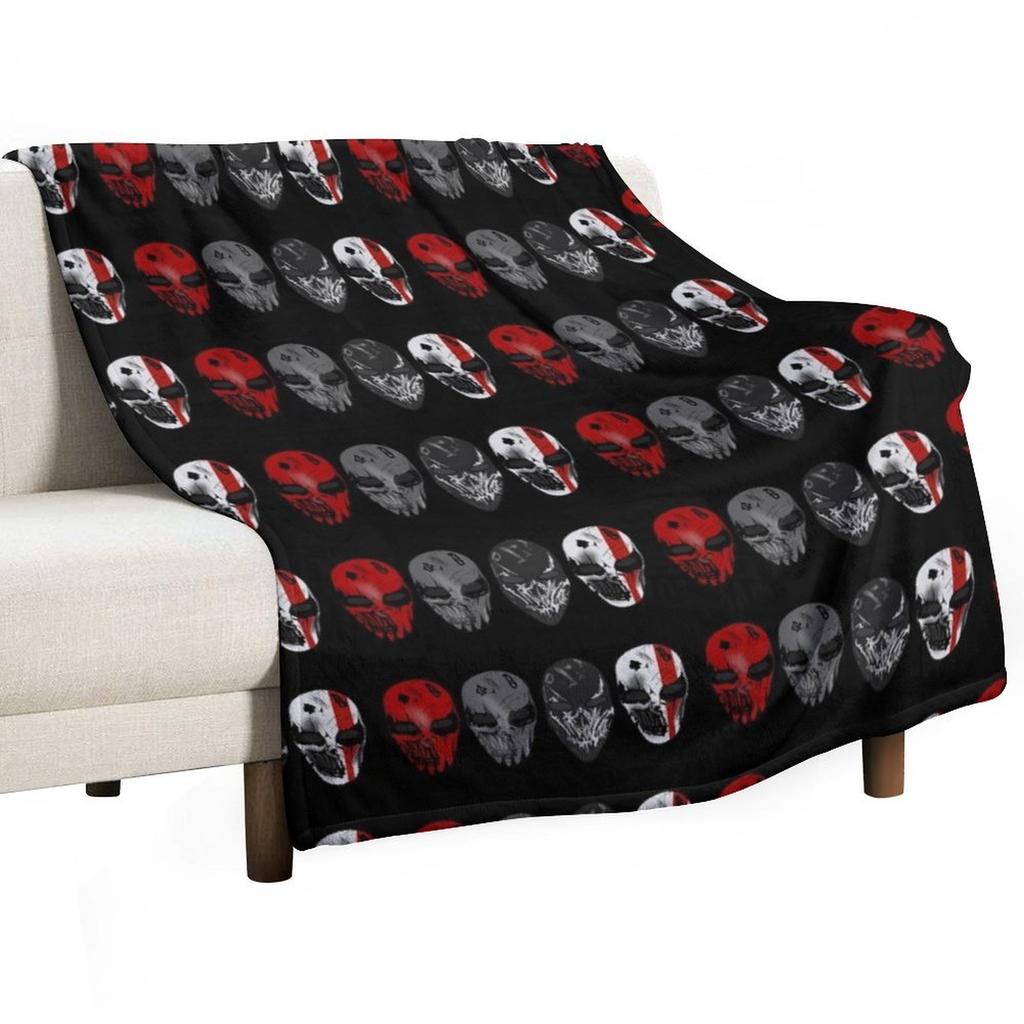 Devils Night Masks Throw Blanket Fade Resistant Durable Throw Blanket