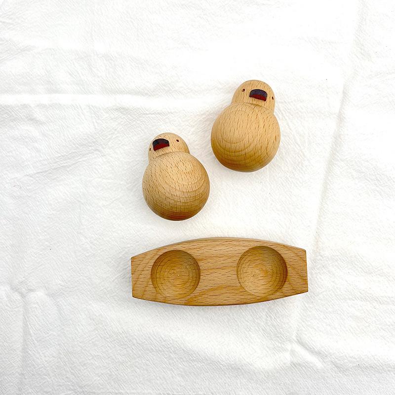 Kreative Enten-Paar-Ornamente Holzstil Freundschaftsdekorationen, Geburtstags-Valentinstagsgeschenke für Mädchen, Schreibtisch-Ornamente