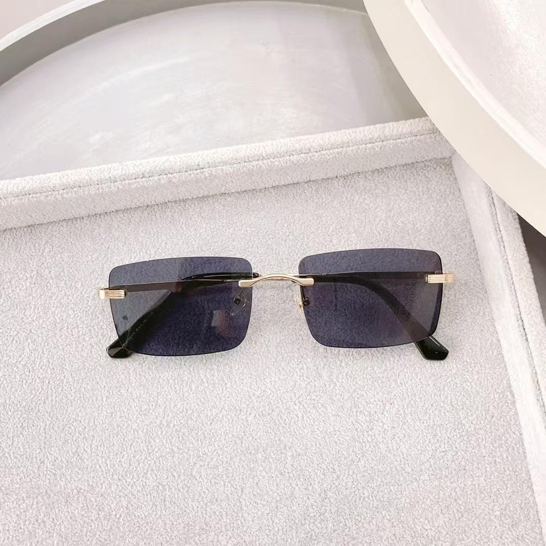 

Rectangle Shape Sunglasses Fashion Stylish Rimless UV Protection ladies s Sun Glasses Driving Fishing Man Sun Glass