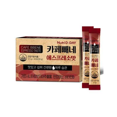 NUTRI D-DAY Korean Diet Coffee Cafe Bbene Espresso 3.3g X 30pcs