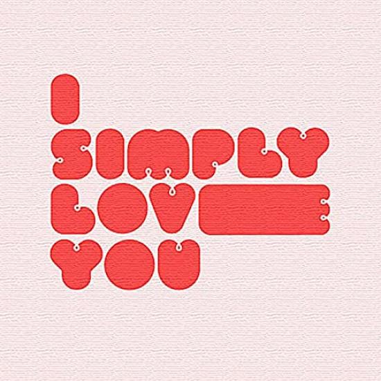 Typography Pink Art Panel 57cm x 57cm L Size Made in Japan Poster Stylish Interior Decor Living Room Interior Pop Art Text Fabric Panel typ-0018-L