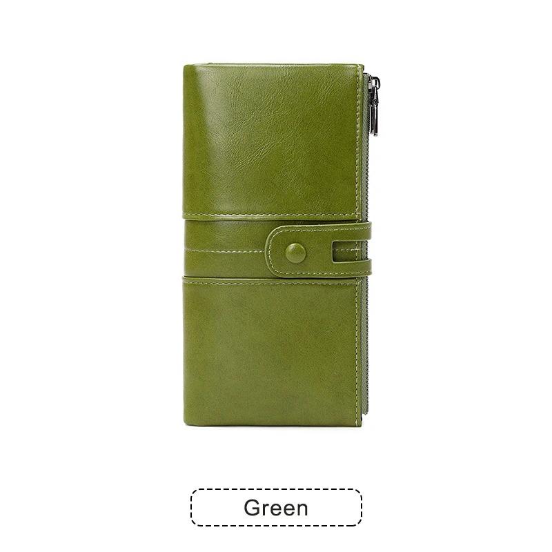 Hot Selling RFID Women s Long Wallet PU Leather Handbag with Multiple Card Slots Coin Zipper Wallet Women s Mobile Wallet Purses
