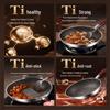 KOBACH 32cm Titanium Non-Stick Frying Wok