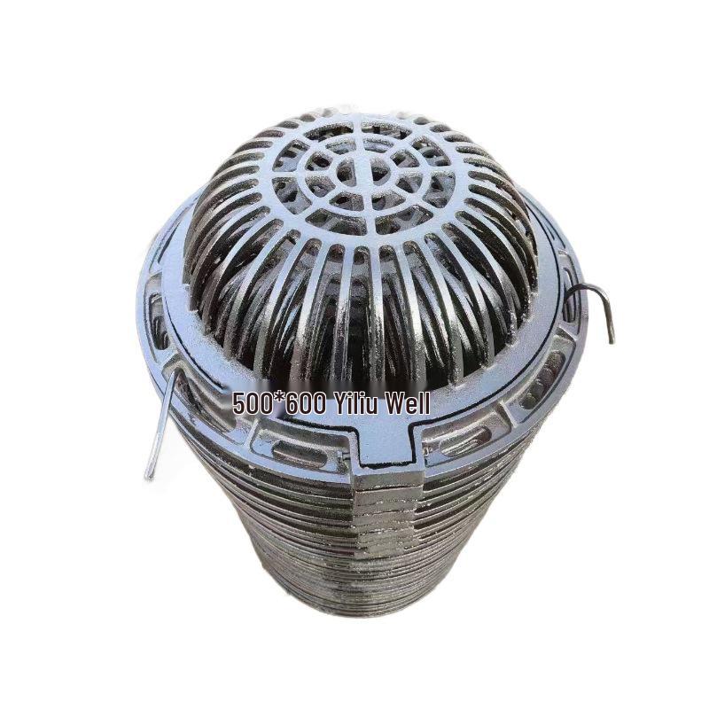 Ductile Iron Round Manhole Cover with 700/800 Overflow Well