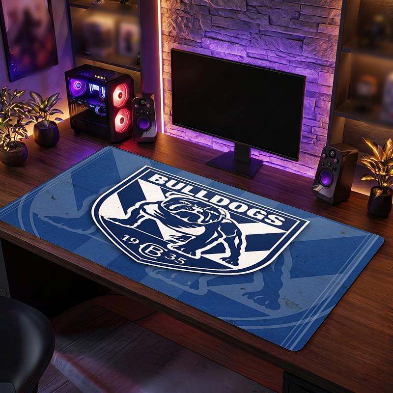 Canterbury-Bankstown Bulldogs Pattern Mousepad Anti?Slip Rubber Desk Pad For Gaming Working Desktop Decoration