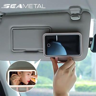 Car Interior Mirror Portable Car Makeup Mirror Sun Visor HD Mirrors Car Accessories Universal
