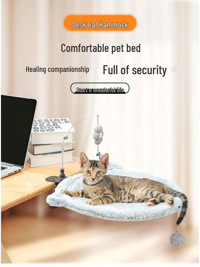 Rotating Cat Hammock and Bed - Universal Floating Desk Nest