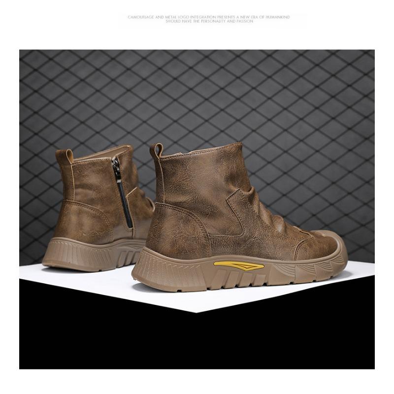 Mens Warm Fleece Lined Casual High Top Durable Outdoor Work Martin Boots