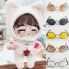 1/31/4 BJD Mini Plush Doll Plush Doll Eyeglasses For 15~20cm Dolls Cute Round Frame Glasses Clothes