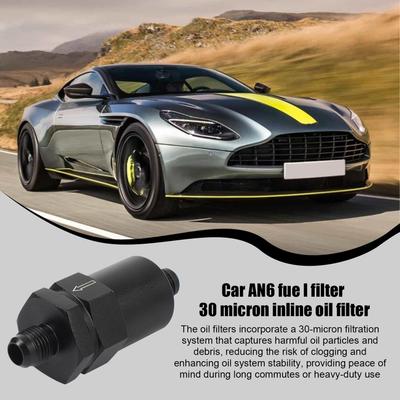 Automotive Replacement Oil Filters 30 Micron Inline Car Accessories High Performance Oil Filter for Road Trip Auto Repair