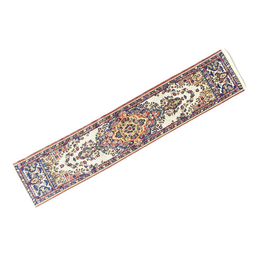 Multi-colored Miniature Woven Rug 1:12 Scale Mini Floor Coverings Doll House Tableflag  Dollhouse