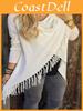 Stylish Women Tassels Casual Outwear Jacket Cardigan Long Sleeve Sweater In Solid Color