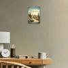 Segno in Latta Retro Auto Vintage Italia Toscana Decorazione Murale 8x12 Pollici