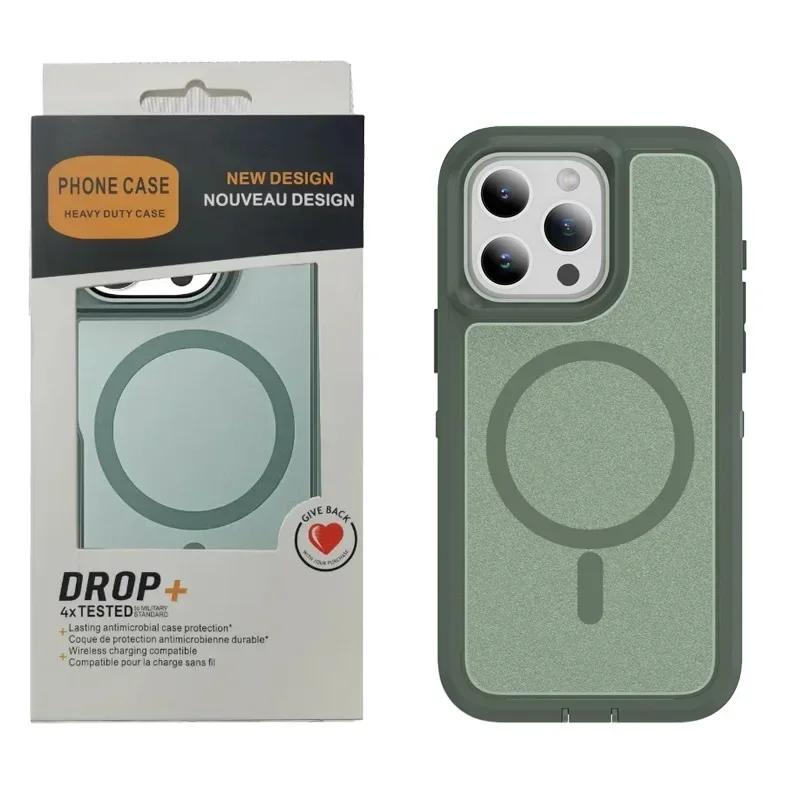 Defender Series XT Magsafe Hülle für IPhone 17 Pro Max Air 16 E 15 Plus 14 13 12 Ott Armor Box Kabelloses Laden Schutzhülle