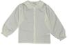 Whip Party Japanese-made Toddler Long Sleeve Picot Embroidered Blouse, 130cm, Off-White