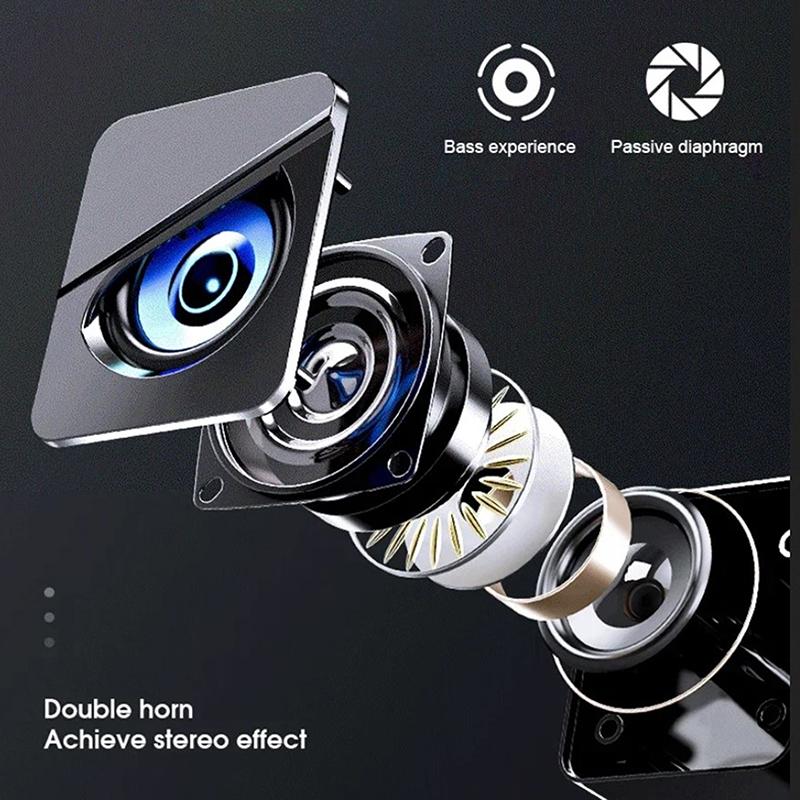 Usb Wired Computer Speakers 4D Shocking Stereo Surround Sound Led Pc Speakers Gaming Bass Wired For Desktop Computer Laptop