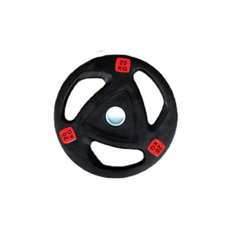 Ayub Rubber Coated Barbell Plate with Hand Grips