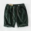 Men's Vintage Corduroy Work Shorts Youth Casual Five-Piece Pants