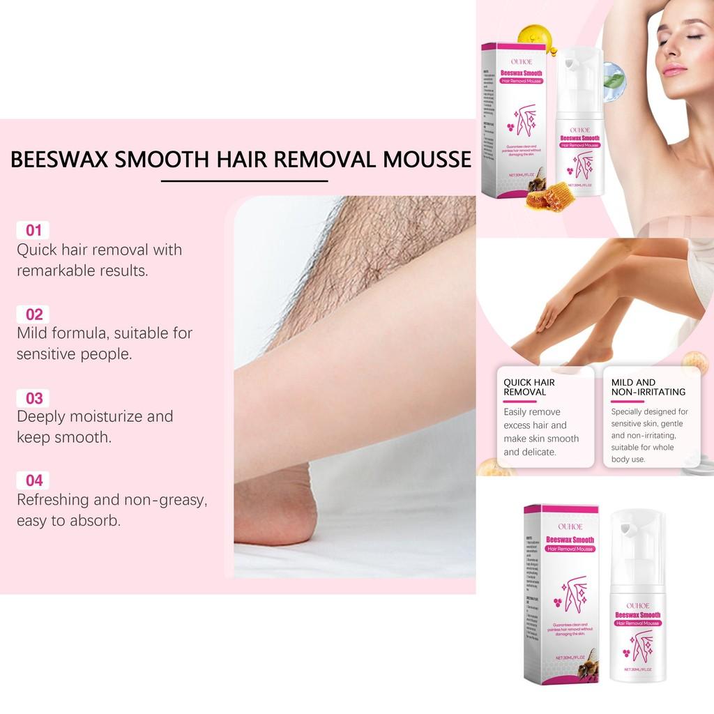 Gentle Hair Removal Mousse Luxurious Smooth Skin Care Foam For Body Hair Removal