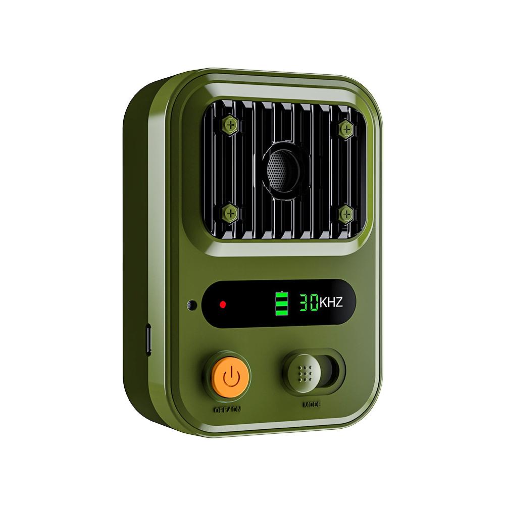 

New Ultrasonic Stop Barker Dog Trainer Rechargeable Pet Training Supplies Automatic Sound Control Anti-Barking Deterrent Device зелёный