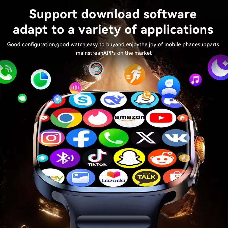 2025 New 4G 5G LTE Android 10.0 Smartwatch 2.4inch Large Amoled Screen Game Smart Watch 2100Mah Battery for Men Women Adult Student