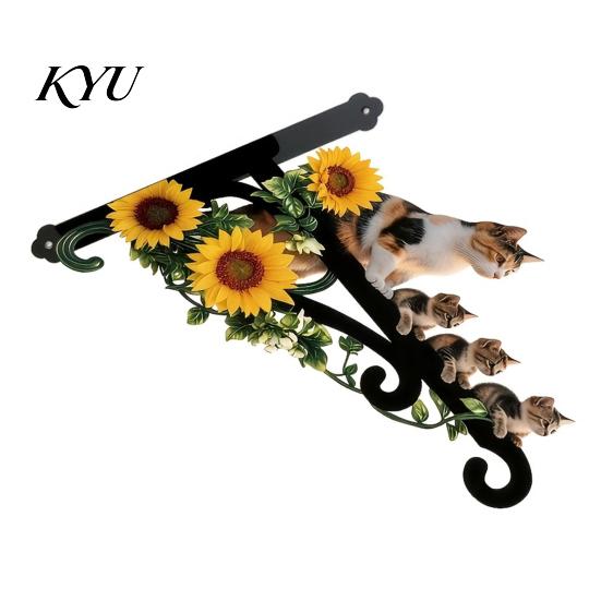 Gartendekoration Geschenke Wandmontierter Pflanzer Hängehaken, Tierisches Eisen Hängende Pflanzenhalterung, Einzigartige Rasenkunst Outdoor Heavy Duty Halter für Terrasse Hof