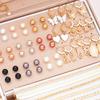 93 Teile Luxuriöses Nahöstliches Schmuckset für Damen Vintage Boho Schmetterling Herz Perle Blumiger Anhänger Halskette Ring Ohrringe Geschenk