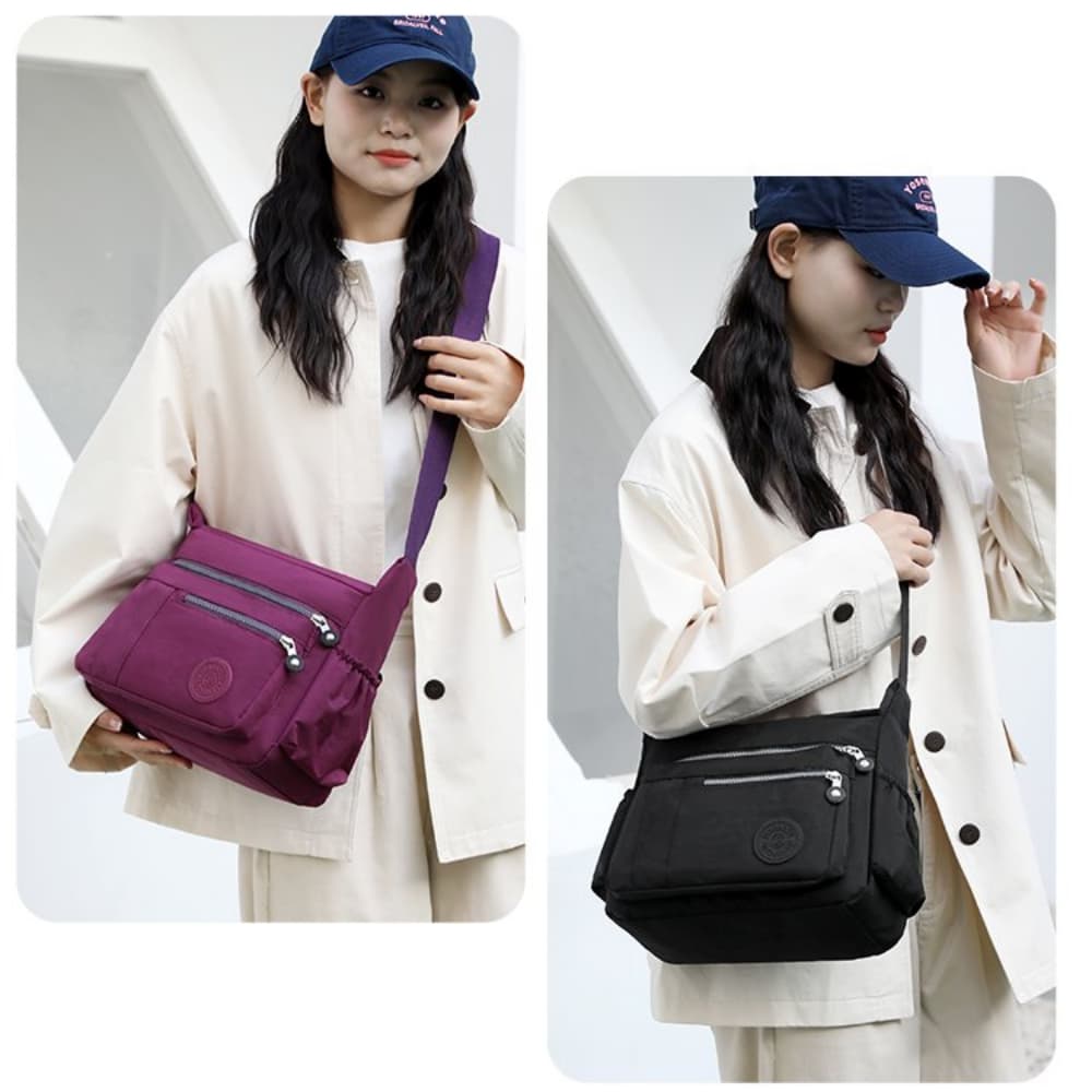 Fashion Casual Nylon Cloth Messenger Bag For Women Shoulder Bags Multi Layer Female Crossbody Bags Waterproof Mother Bag Purse
