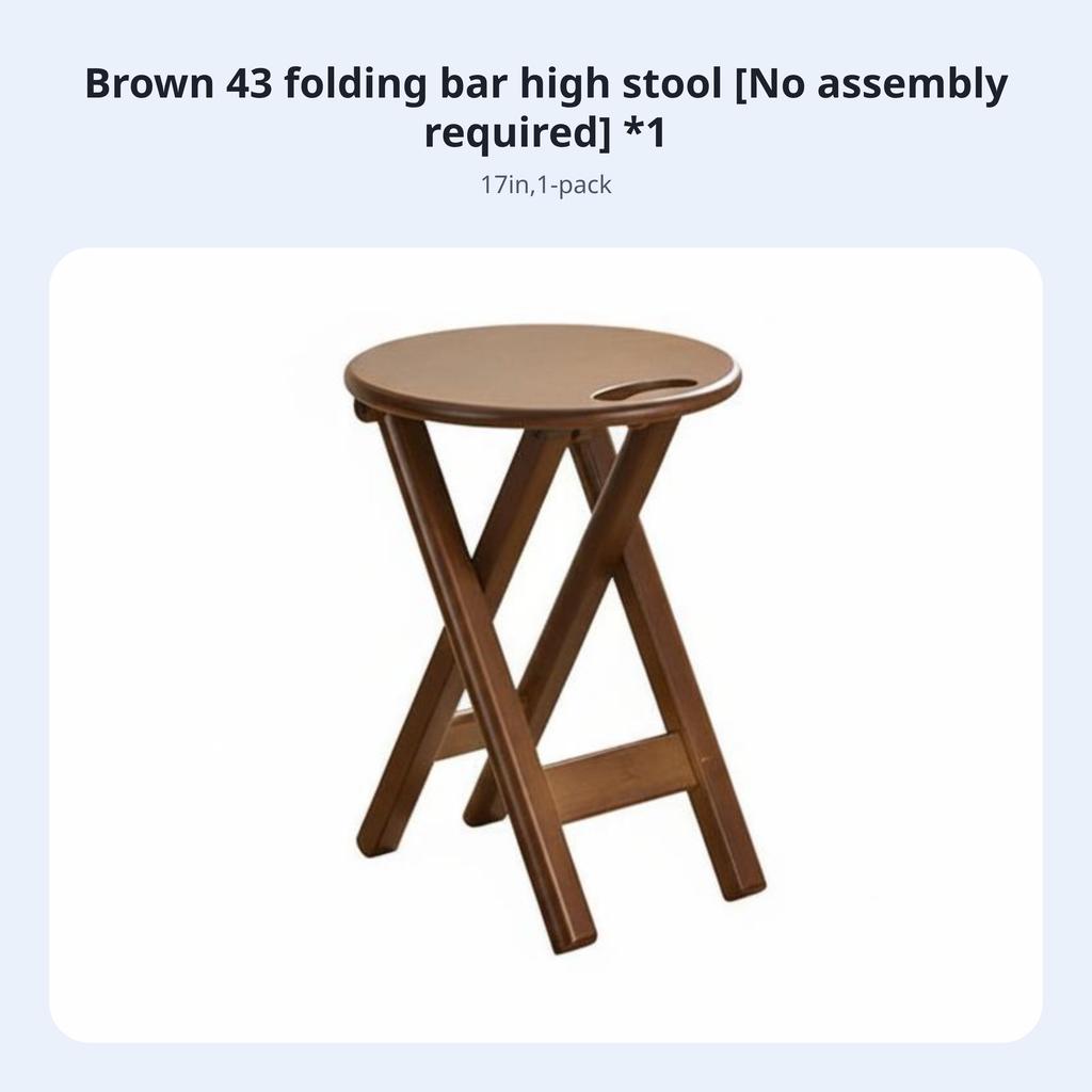 Padded Round Stool Foldable Portable Seat Space-Saving Easy Storage for Event Hosts, Campers, Indoor Use, Kitchen, Dorm Room