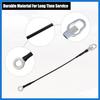 Car Rear Tailgate Cables Lift Gate Support Straps Fit for Ford for Ranger Pickup Truck - Pack of 2 Black Auto Accessories