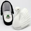 Newest Elegant Gift Case Earring  Box Display Velvet Box Ring  Box Velvet Swan Necklace Box