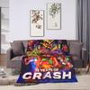 Crash Bandicoot Decke Super Weich Bequem Plüsch Bettwäsche Überwürfe Für Schlafzimmer Dekorative Flanell Tagesdecke Bettbezug