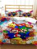 Super Mario Duvet Cover Set Comfortable and Warm Bedding Set for Decorating Your Bedroom and Enhancing Home Life for Teens Gifts