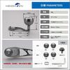 HEIGHTEN Baitcasting Reel Handle Arch Gear Series Handle 38mm Knob Gunmetal HT24703 65/75mm