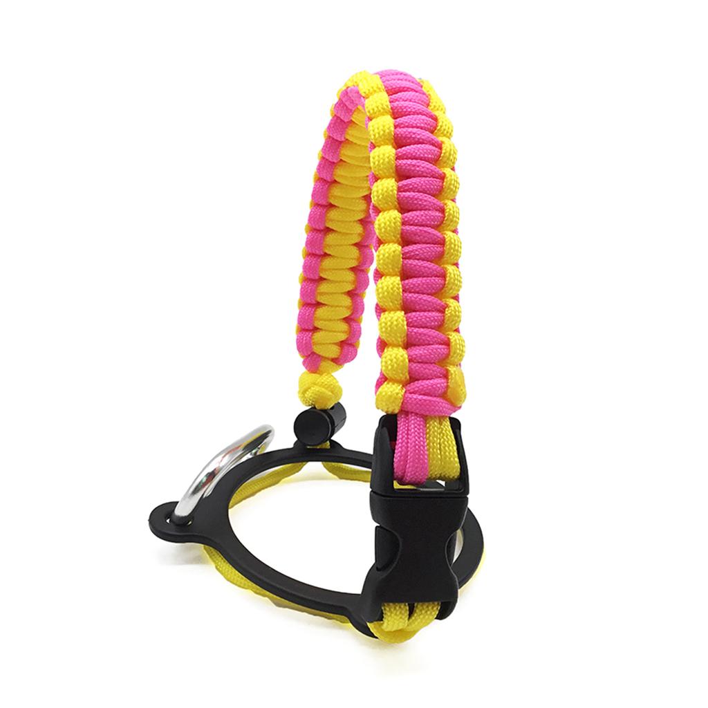 Trinkflaschenriemen Paracord Trinkflaschen-Tragegriff mit Sicherheitsringen und Karabiner für Hydro Flask Weithalsflasche