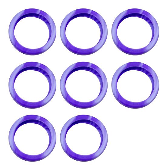 8 Stück bunte Silikon-Schutzhülle für Kofferräder, Schalldämmung und Stoßdämpfung, Gepäckrollenschutz, einfarbig, kratzfest