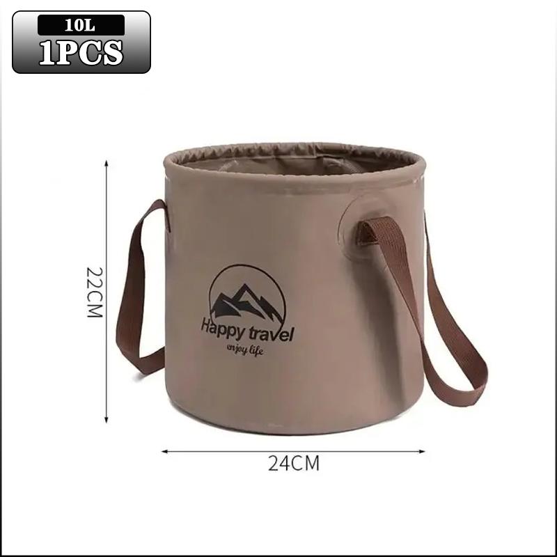 5/10/20L Folding Portable Bucket with Cover Car Wash Fishing Bathroom Tool Silicone Bucket Outdoor Camping Household Supplies
