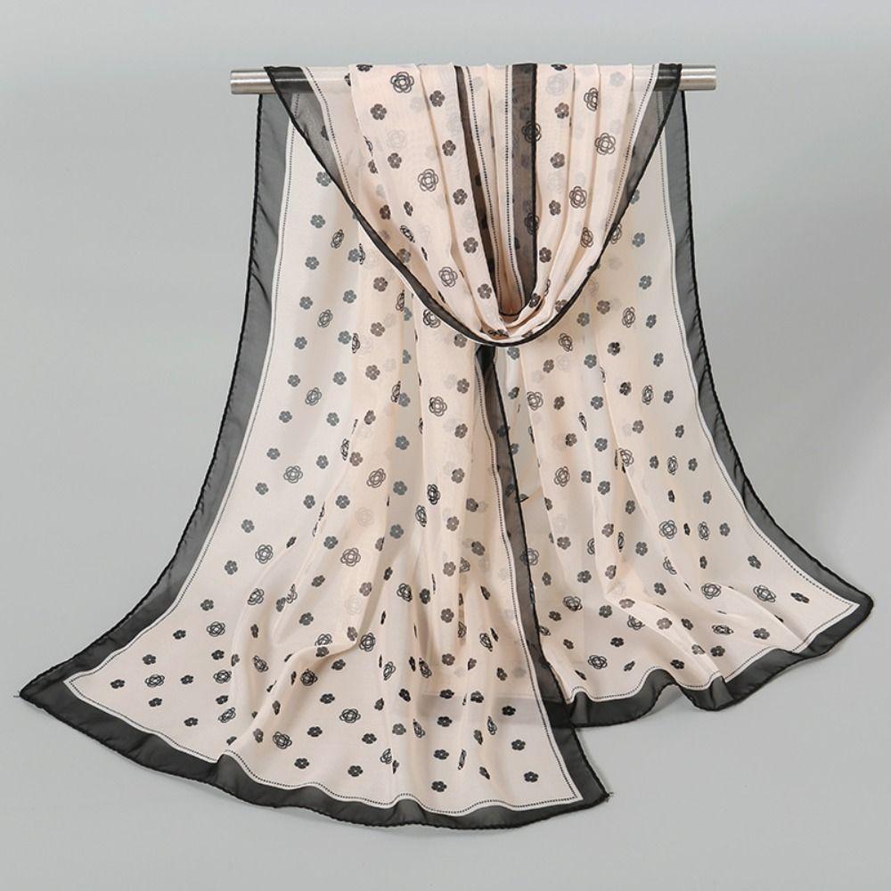 Thin Sunscreen Shawl Soft Shawl Silk New Chiffon Scarf