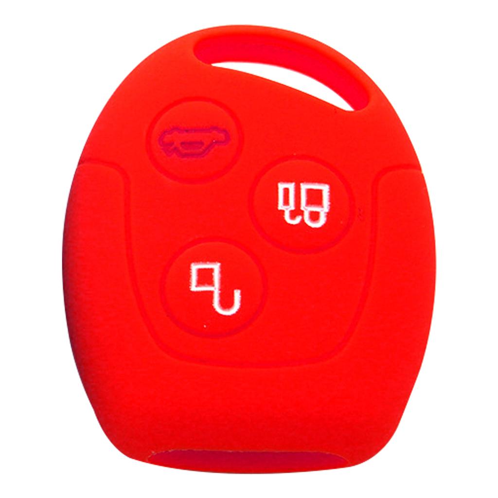 MagiDeal Car Key Case Cover Scratch Protective for Ford C-Max Mondeo Focus Black and Red as described